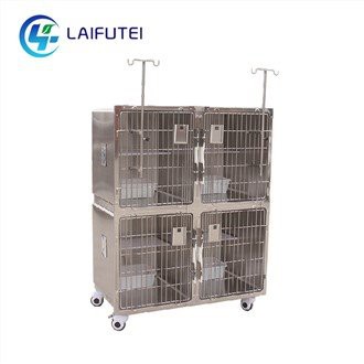 Sib txuas ua ke Stainless hlau Cat Cages